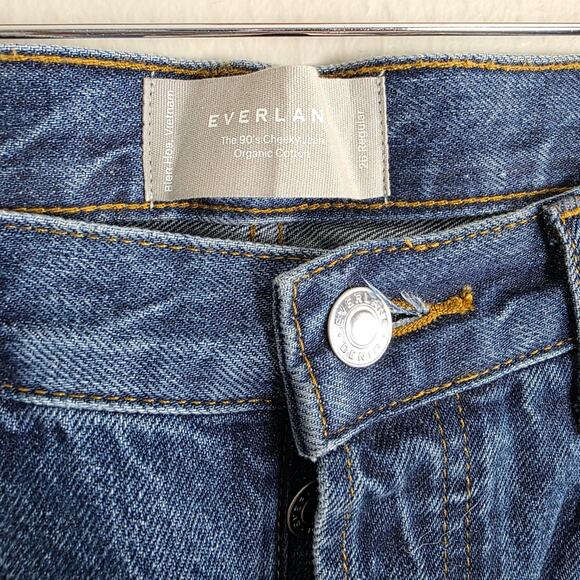 Everlane 90s Cheeky Straight Leg Jean High Rise Organic Cotton Denim 26 R - Picture 7 of 13